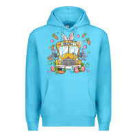 Ocean Blue easter school bus Premium Hoodie - MaliasSmallBusiness