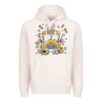 Pale Pink easter school bus Premium Hoodie - MaliasSmallBusiness