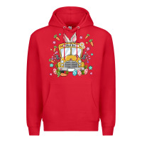 Red easter school bus Premium Hoodie - MaliasSmallBusiness