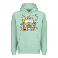 Seafoam easter school bus Premium Hoodie - MaliasSmallBusiness