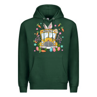 Sports Green easter school bus Premium Hoodie - MaliasSmallBusiness