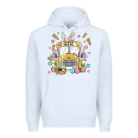 White easter school bus Premium Hoodie - MaliasSmallBusiness