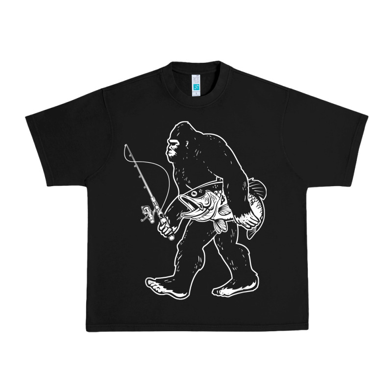 Bigfoot Fishing Adventure Urban Heavy Tee by tatanardila111 | Teevron