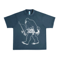 Midnight Navy bigfoot fishing adventure Urban Heavy Tee - tatanardila111