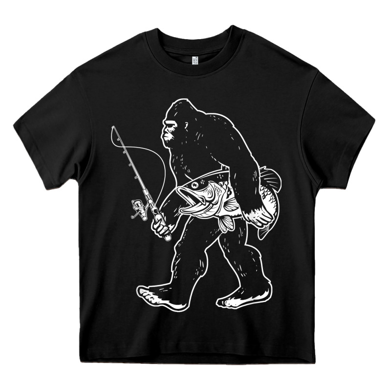 Bigfoot Fishing Adventure Heavy Core Tee by tatanardila111 | Teevron
