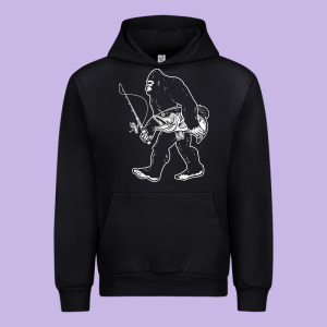 Bigfoot Fishing Adventure Urban Hoodie Designed By Tatanardila111