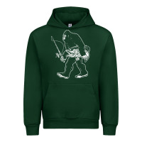 Forest Green bigfoot fishing adventure Urban Hoodie - tatanardila111