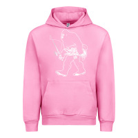 Fuchsia Pink bigfoot fishing adventure Urban Hoodie - tatanardila111