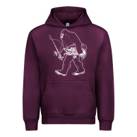 Mauve Wine bigfoot fishing adventure Urban Hoodie - tatanardila111