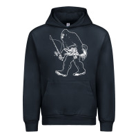 Navy bigfoot fishing adventure Urban Hoodie - tatanardila111