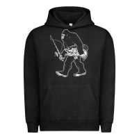 Pigment Black bigfoot fishing adventure Urban Hoodie - tatanardila111