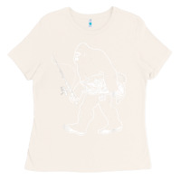 Bone bigfoot fishing adventure Ladies Tee - tatanardila111