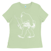 Matcha bigfoot fishing adventure Ladies Tee - tatanardila111