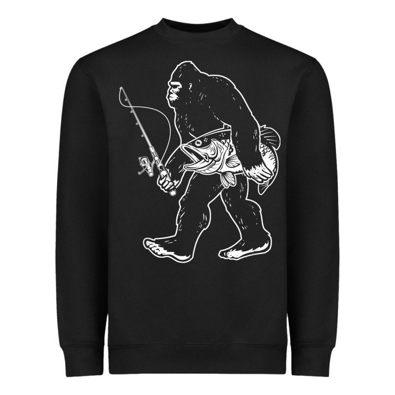 Bigfoot Fishing Adventure Heavyweight Sweatshirt by tatanardila111 | Teevron