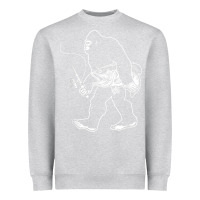 Heather Grey bigfoot fishing adventure Heavyweight Sweatshirt - tatanardila111