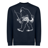 Navy bigfoot fishing adventure Heavyweight Sweatshirt - tatanardila111