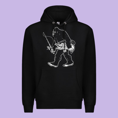 Premium Hoodie bigfoot fishing adventure