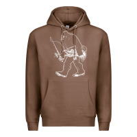 Chestnut bigfoot fishing adventure Premium Hoodie - tatanardila111