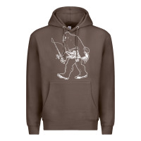 Coffee bigfoot fishing adventure Premium Hoodie - tatanardila111