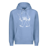 Colony Blue bigfoot fishing adventure Premium Hoodie - tatanardila111