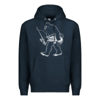 Navy bigfoot fishing adventure Premium Hoodie - tatanardila111