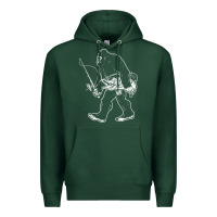 Sports Green bigfoot fishing adventure Premium Hoodie - tatanardila111
