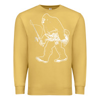 Antique Gold bigfoot fishing adventure Premium Sweatshirt - tatanardila111