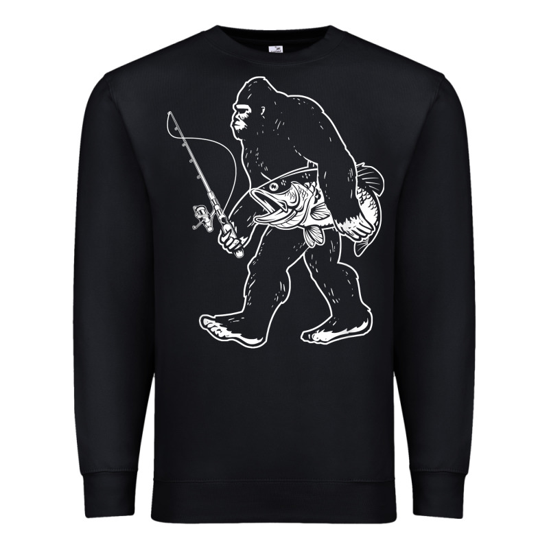 Bigfoot Fishing Adventure Premium Sweatshirt by tatanardila111 | Teevron