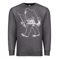 Charcoal Heather bigfoot fishing adventure Premium Sweatshirt - tatanardila111