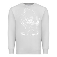 Dove Grey bigfoot fishing adventure Premium Sweatshirt - tatanardila111