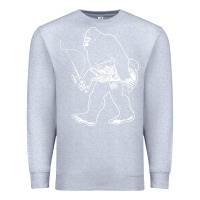 Heather Grey bigfoot fishing adventure Premium Sweatshirt - tatanardila111
