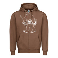 Chestnut bigfoot fishing adventure Zipper Hoodie - tatanardila111