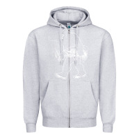 Heather Grey bigfoot fishing adventure Zipper Hoodie - tatanardila111