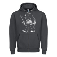 Smoke bigfoot fishing adventure Zipper Hoodie - tatanardila111
