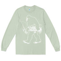 Matcha bigfoot fishing adventure Long Sleeve Tee - tatanardila111