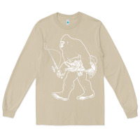 Mushroom bigfoot fishing adventure Long Sleeve Tee - tatanardila111