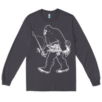 Smoke bigfoot fishing adventure Long Sleeve Tee - tatanardila111