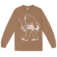 Toasted Coconut bigfoot fishing adventure Long Sleeve Tee - tatanardila111