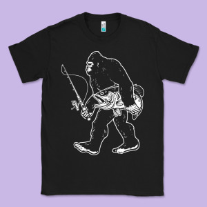 Bigfoot Fishing Adventure Classic Tee Designed By Tatanardila111