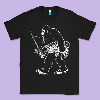 Classic Tee bigfoot fishing adventure