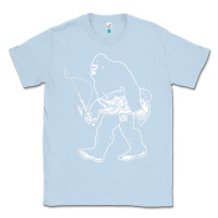Dusty Blue bigfoot fishing adventure Classic Tee - tatanardila111