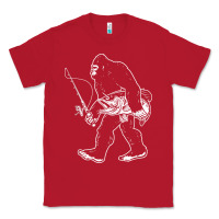 Red bigfoot fishing adventure Classic Tee - tatanardila111