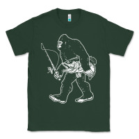 Sports Green bigfoot fishing adventure Classic Tee - tatanardila111