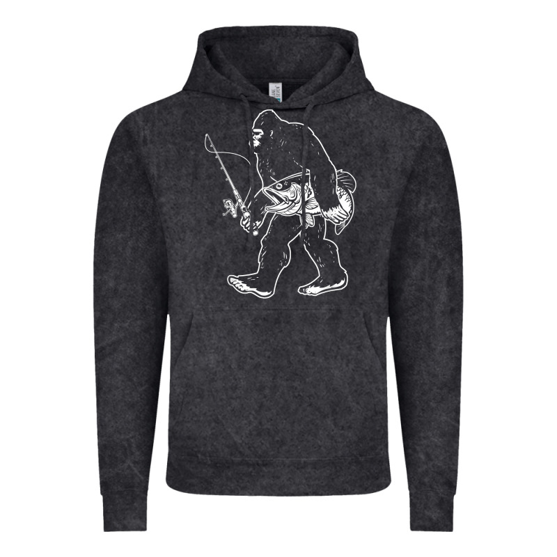 Bigfoot Fishing Adventure Vintage Hoodie by tatanardila111 | Teevron