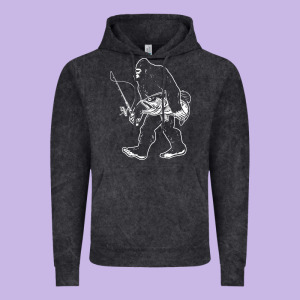 Bigfoot Fishing Adventure Vintage Hoodie Designed By Tatanardila111