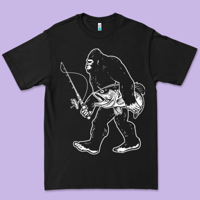 Premium Tee bigfoot fishing adventure