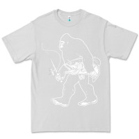 Dove Grey bigfoot fishing adventure Premium Tee - tatanardila111