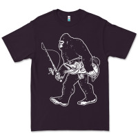 Plum bigfoot fishing adventure Premium Tee - tatanardila111