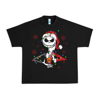 Black spooky christmas character with lights Urban Heavy Tee - killa-kam