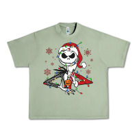 Oil Green spooky christmas character with lights Urban Heavy Tee - killa-kam